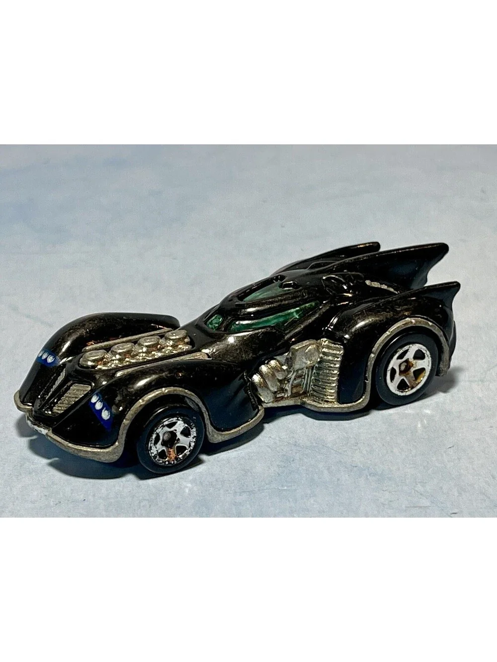 2011 Hot Wheels New Models Arkham Asylum Batmobile Black 5SPs LOOSE